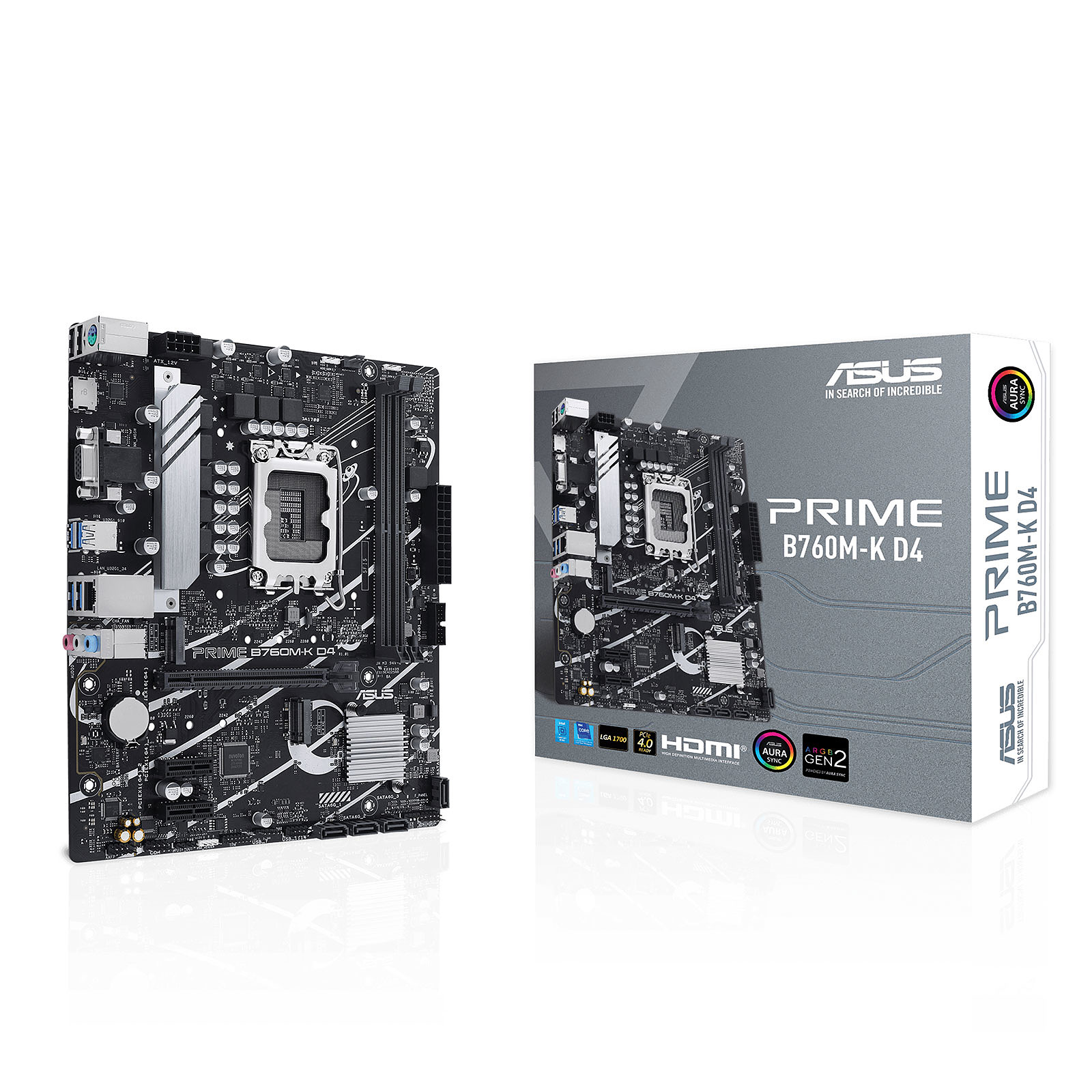 Scheda Madre Asus PRIME B760M-K D4 - Chipset Intel B760, Socket LGA 1700,  Micro-ATX - AK Informatica
