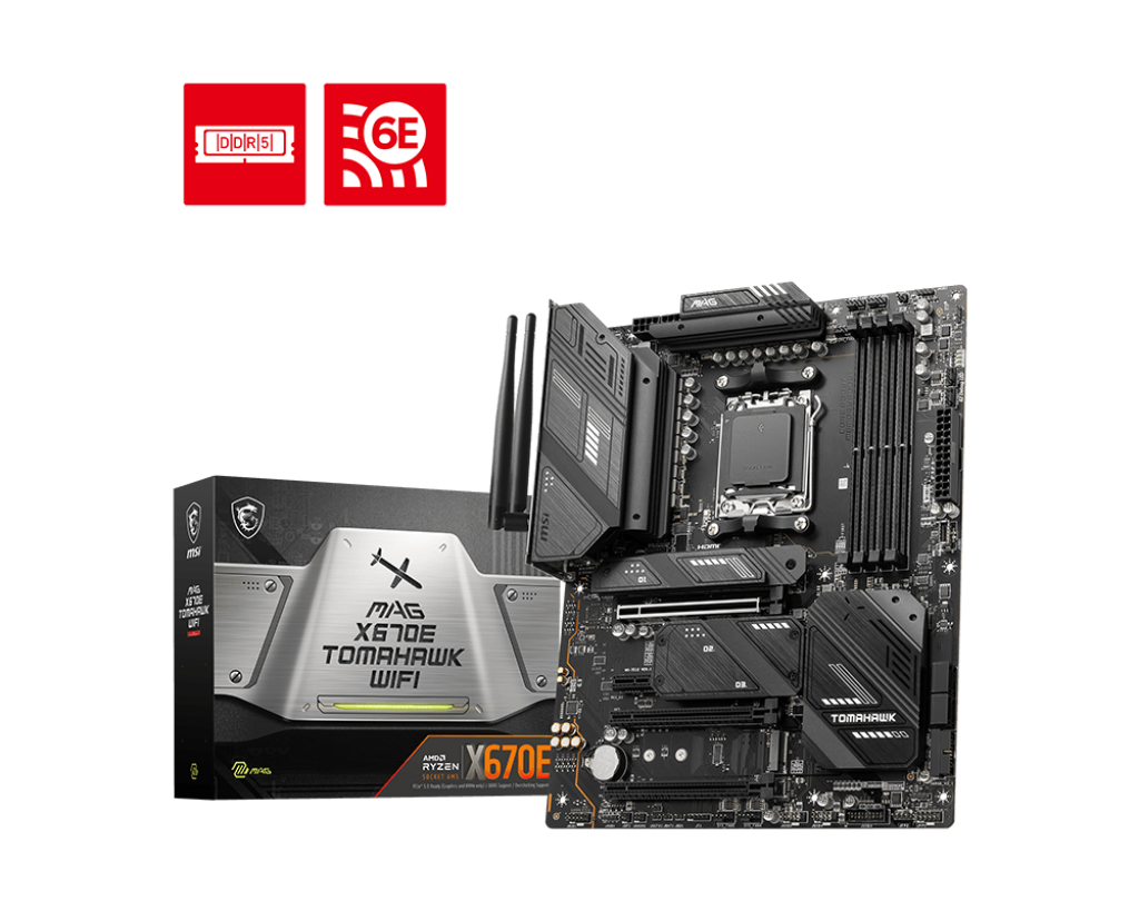 Scheda Madre MSI MAG X670E TOMAHAWK WIFI – Chipset AMD X670, Socket AM5,  ATX - AK Informatica